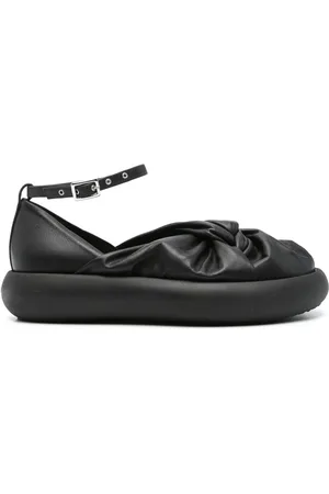 vic matiè Knot-detail leather sandals