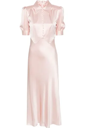 Alessandra Rich Silk satin midi dress