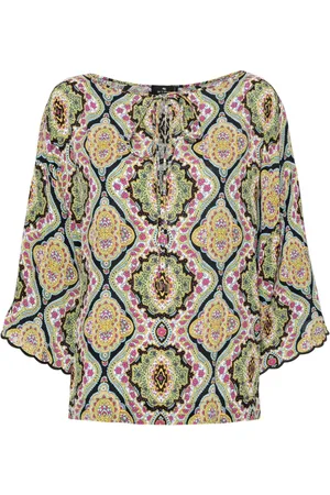 Etro Paisley-print crepe blouse