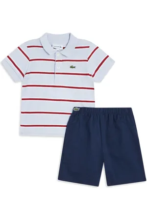 Lacoste Logo appliqué polo shirt and shorts set