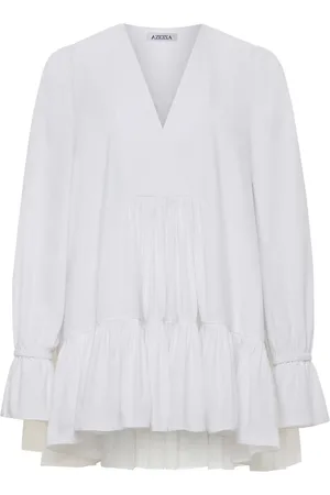 Azeeza Thistle ruffle poplin minidress
