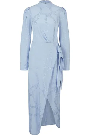 HUGO BOSS Chain-print draped dress