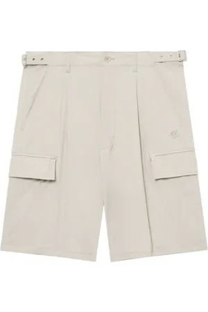 Izzue Logo-embroidered cargo shorts