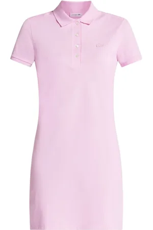 Lacoste Logo-patch cotton-piqué polo dress