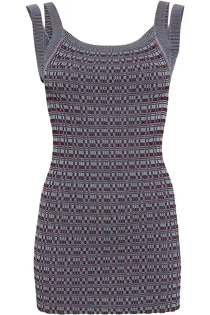 Muller Of Yoshiokubo Intarsia-knit tank top