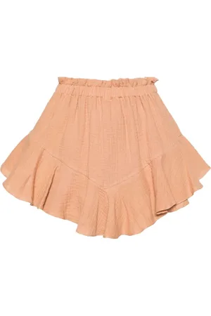 PNK Overlapping-panel cotton minishorts