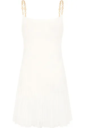 Paco rabanne Chain-strap silk minidress