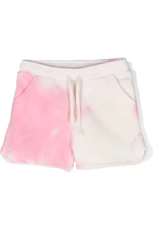 BONPOINT Tie-dye cotton track shorts