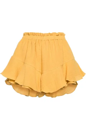 PNK Ruffled cotton shorts