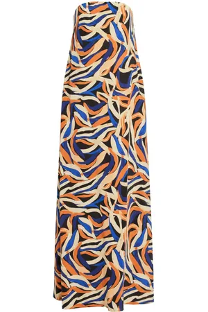 Shona Joy Abstract-print silk maxi dress