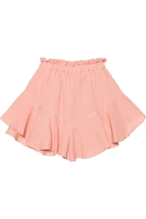 PNK Ruffled cotton shorts