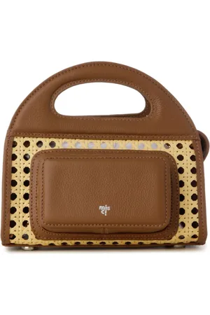 MISCI Small Nine rattan tote bag