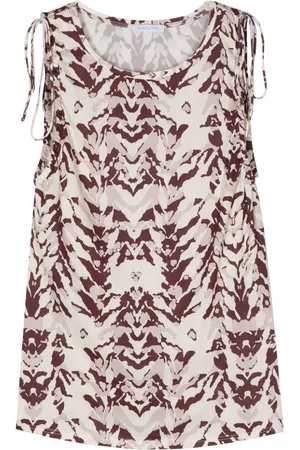 Patrizia Pepe Abstract-print sleeveless top