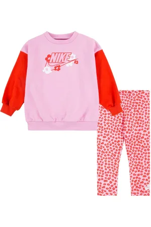 Nike Logo-print colour-block tracksuit set