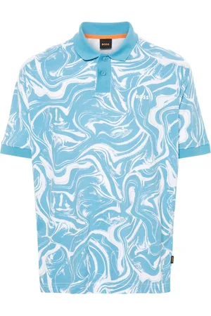 HUGO BOSS Abstract-print polo shirt