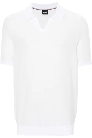 HUGO BOSS Piqué-weave polo shirt