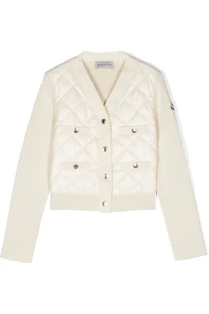 Moncler Quilted-detail press-stud cardigan