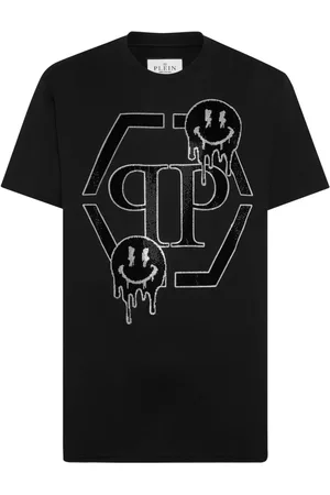 Philipp Plein Smile rhinestone-embellished T-shirt