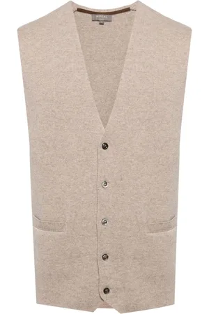N.PEAL Chelsea organic cashmere waistcoat