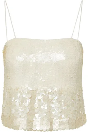 VERONICA BEARD Harmoni sequin-embellished top