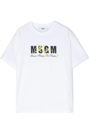 Msgm Logo-print cotton T-shirt