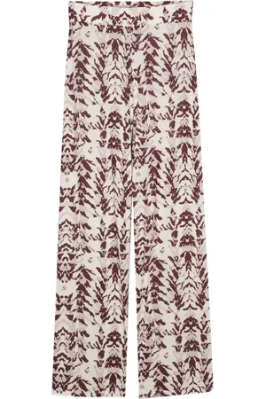 Patrizia Pepe Abstract-print straight trousers