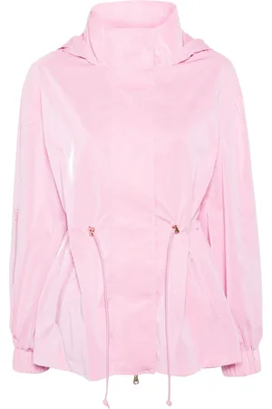 Patrizia Pepe Logo-print hooded rain jacket