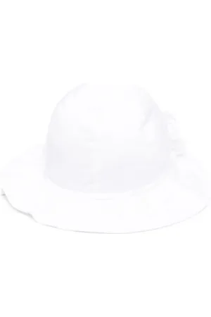 Il gufo Bow-detailed cotton hat
