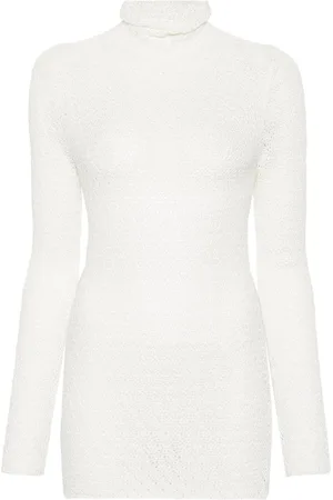 Totême High-neck crochet-knit jumper