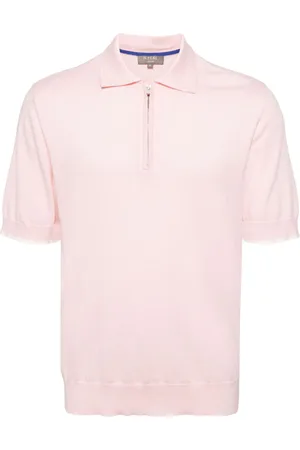 N.PEAL Short-sleeve half-zip polo shirt
