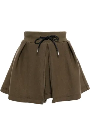 SACAI Drawstring fleece skort