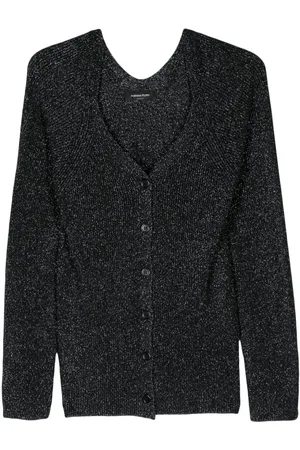 Fabiana Filippi Metallic-threading V-neck cardigan