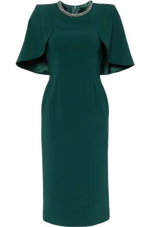 Jenny Packham Flirtini crystal-embellished midi dress