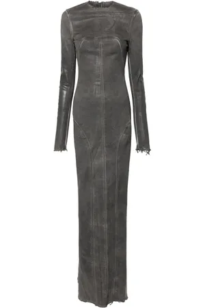 Rick Owens Edfu Al washed-denim gown