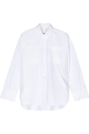 REMAIN Pointed-collar organic cotton shirt