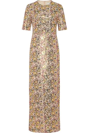 ROSETTA GETTY Sequin-embellished T-shirt midi dress
