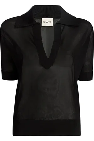 Khaite The Julita V-neck polo top