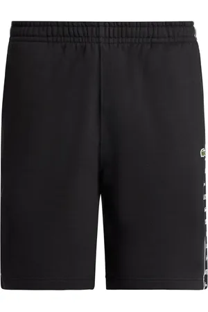 Lacoste Logo-stripe fleece shorts