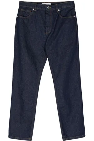 Maison Kitsuné Mid-rise straight-leg trousers