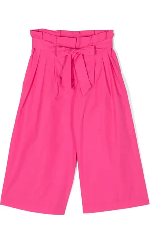 MONNALISA Wide-leg cotton trousers