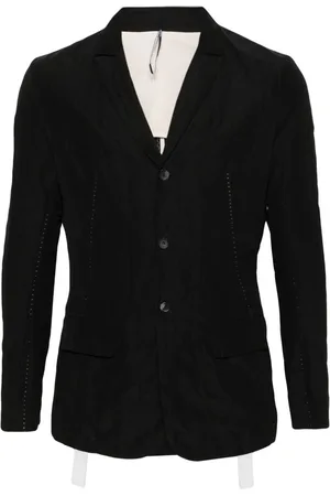 MASNADA Contrast-stitching single-breasted blazer