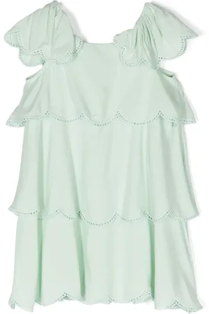 Stella McCartney Picot-trim flared dress