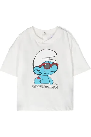Emporio Armani X Smurfs organic cotton T-shirt