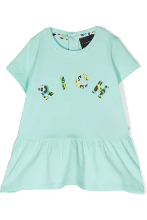 John Richmond Logo-print flared dress
