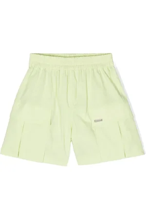 MONNALISA Logo-plaque elasticated-waistband shorts