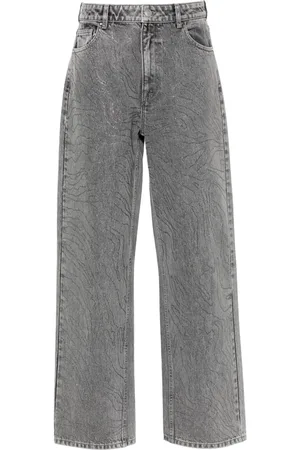 ROTATE High-waisted wide-leg jeans