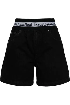 Izzue Logo-waistband shorts