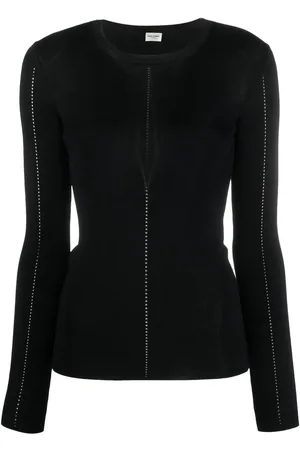 Saint Laurent Long-sleeve rib-knit top