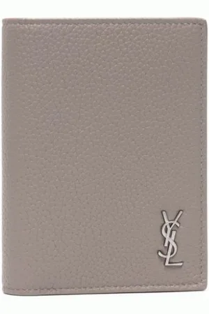 Saint Laurent YSL-plaque leather wallet