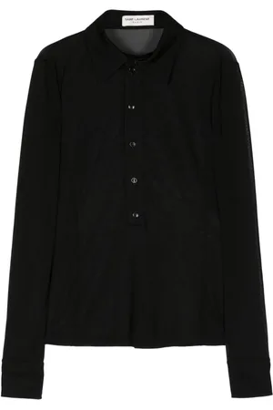 Saint Laurent Button-up mesh shirt